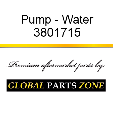 Pump - Water 3801715