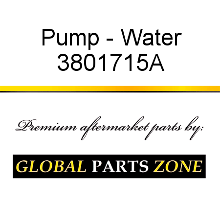 Pump - Water 3801715A