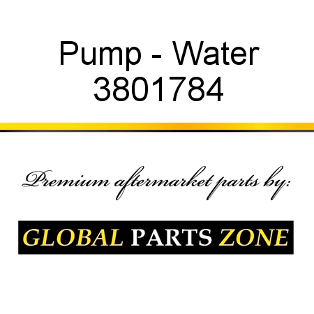 Pump - Water 3801784