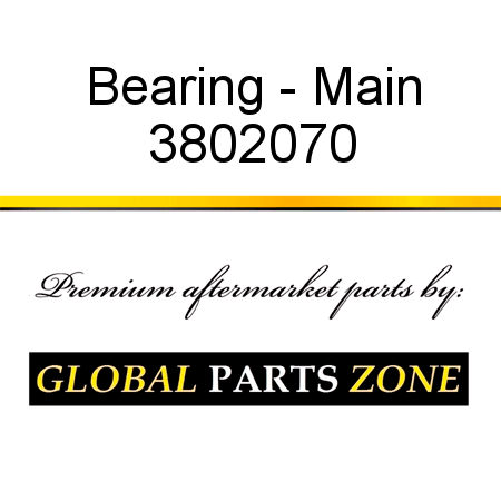 Bearing - Main 3802070