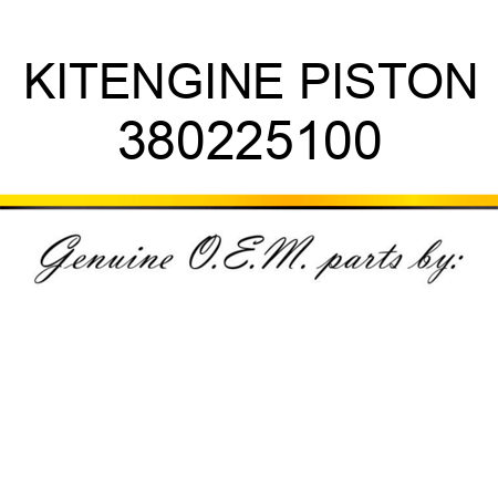 KIT,ENGINE PISTON 380225100