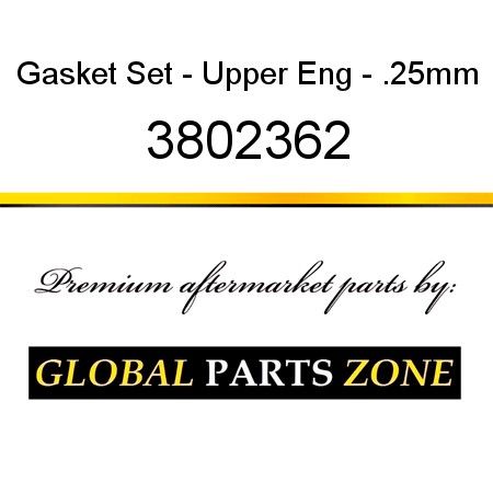 Gasket Set - Upper Eng - .25mm 3802362