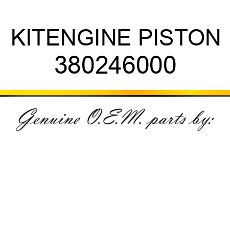 KIT,ENGINE PISTON 380246000