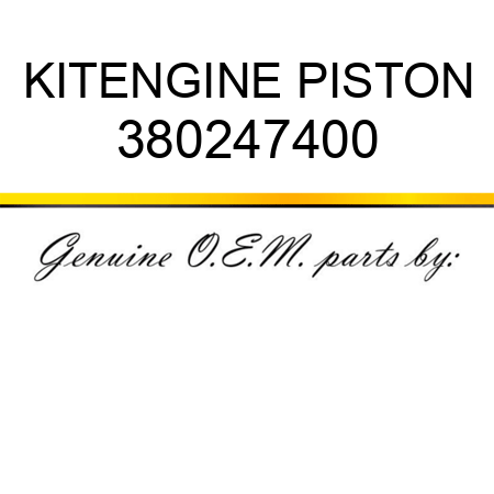 KIT,ENGINE PISTON 380247400