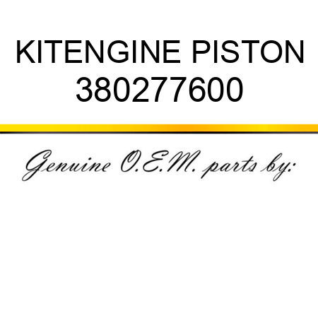 KIT,ENGINE PISTON 380277600