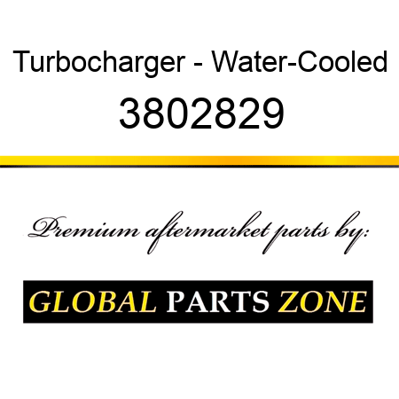 Turbocharger - Water-Cooled 3802829