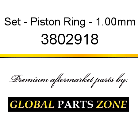 Set - Piston Ring - 1.00mm 3802918