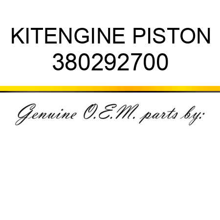 KIT,ENGINE PISTON 380292700