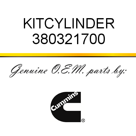 KIT,CYLINDER 380321700