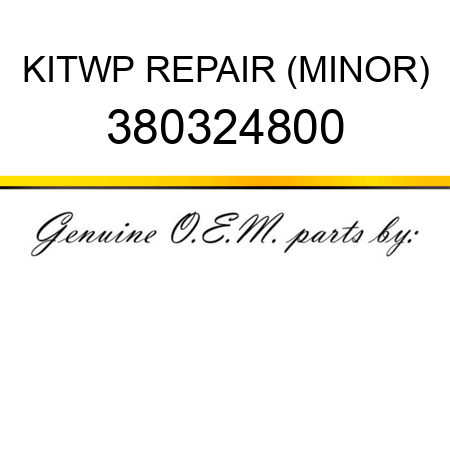 KIT,WP REPAIR (MINOR) 380324800