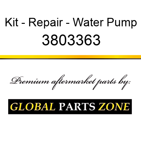 Kit - Repair - Water Pump 3803363