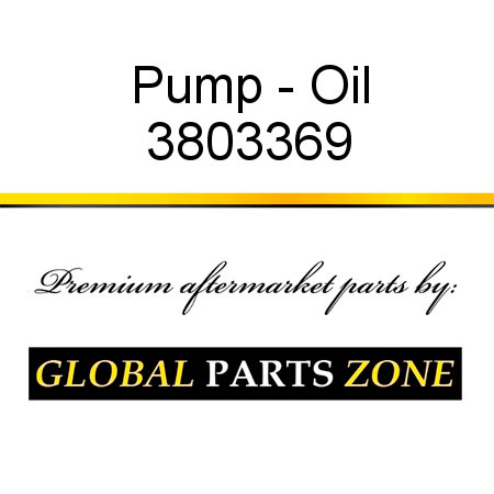 Pump - Oil 3803369