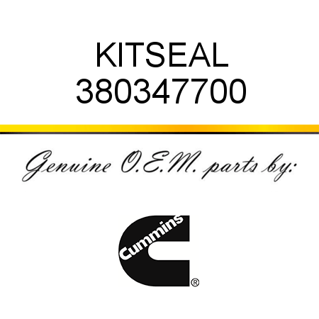 KIT,SEAL 380347700