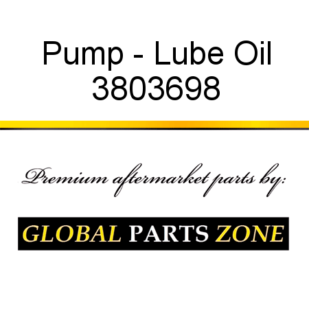 Pump - Lube Oil 3803698