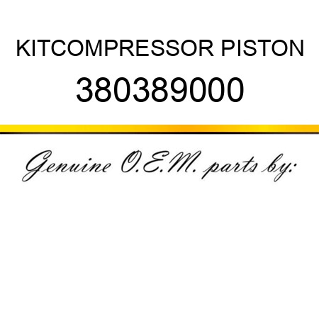 KIT,COMPRESSOR PISTON 380389000