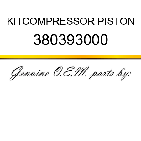 KIT,COMPRESSOR PISTON 380393000