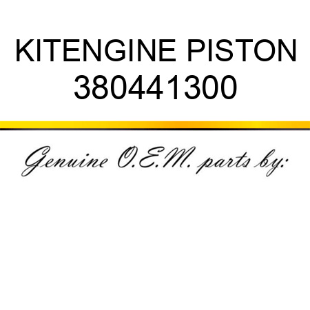 KIT,ENGINE PISTON 380441300