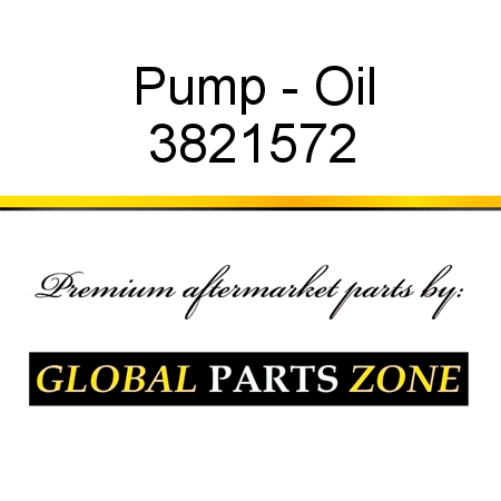 Pump - Oil 3821572