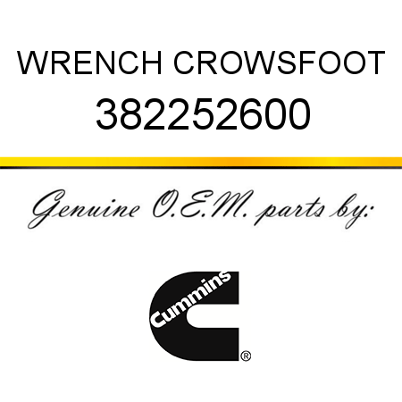 WRENCH, CROWSFOOT 382252600