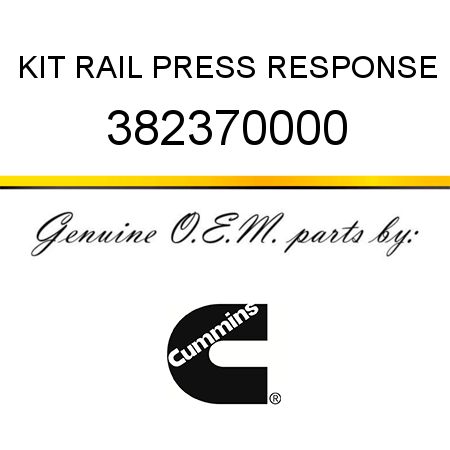 KIT, RAIL PRESS RESPONSE 382370000