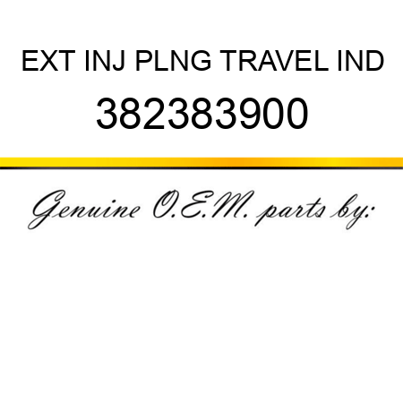 EXT, INJ PLNG TRAVEL IND 382383900