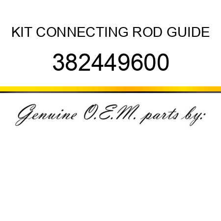 KIT, CONNECTING ROD GUIDE 382449600