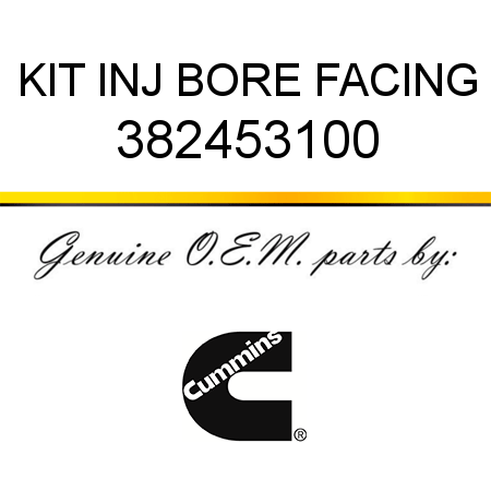 KIT, INJ BORE FACING 382453100