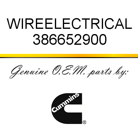 WIRE,ELECTRICAL 386652900