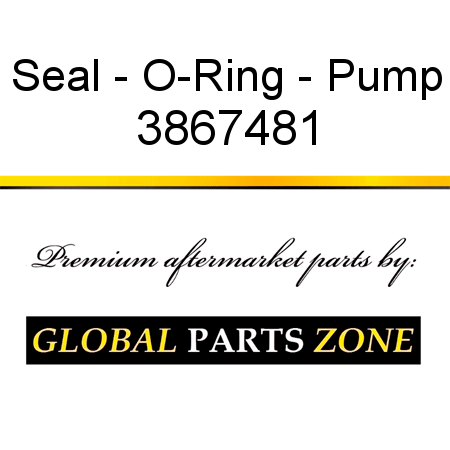 Seal - O-Ring - Pump 3867481