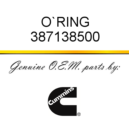 O`RING 387138500