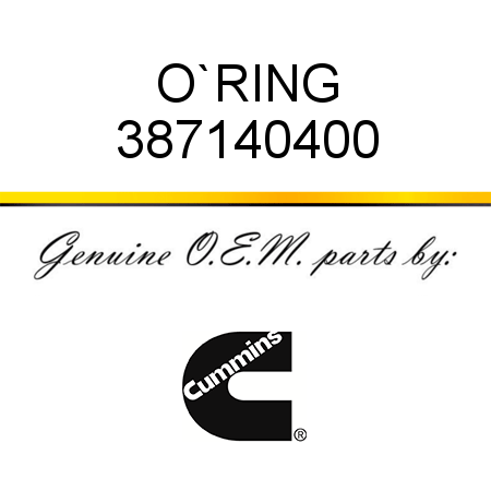 O`RING 387140400