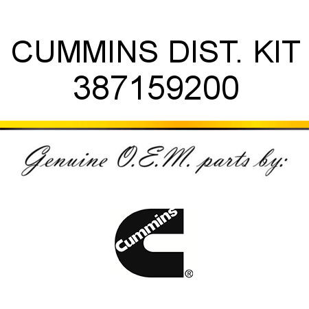 CUMMINS DIST. KIT 387159200