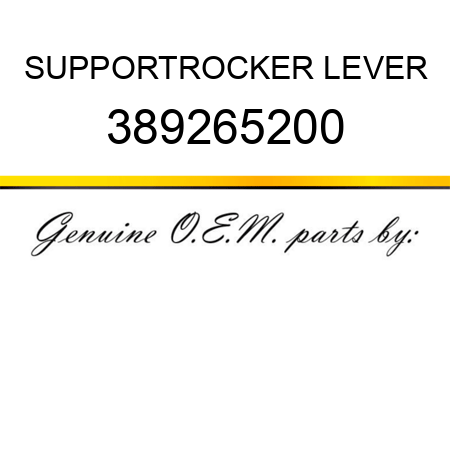 SUPPORT,ROCKER LEVER 389265200