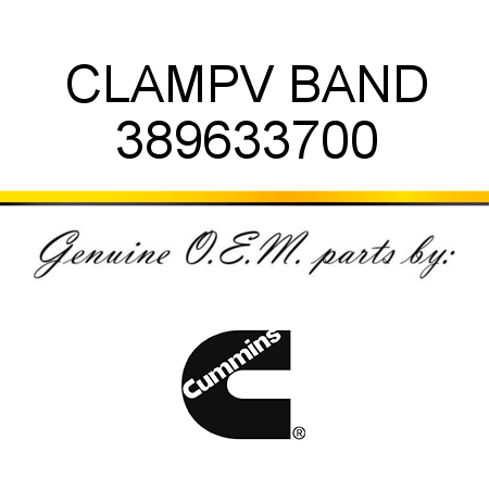 CLAMP,V BAND 389633700