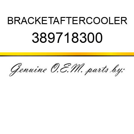 BRACKET,AFTERCOOLER 389718300