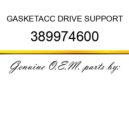 GASKET,ACC DRIVE SUPPORT 389974600