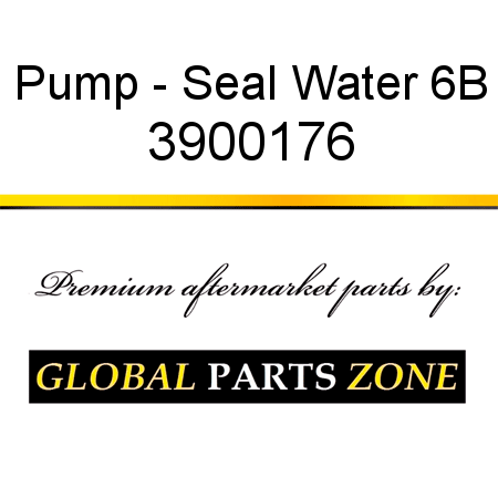Pump - Seal Water 6B 3900176