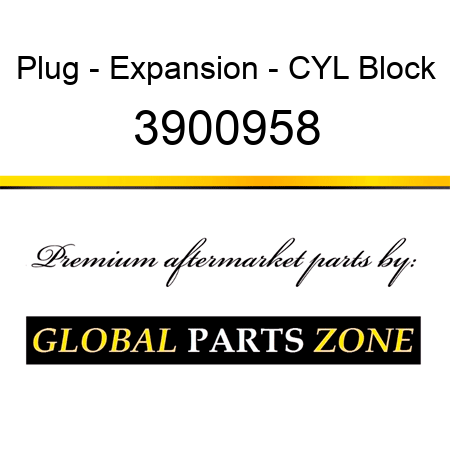 Plug - Expansion - CYL Block 3900958