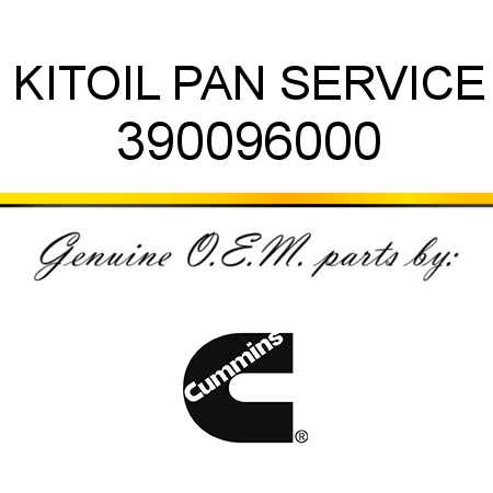 KIT,OIL PAN SERVICE 390096000