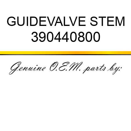 GUIDE,VALVE STEM 390440800