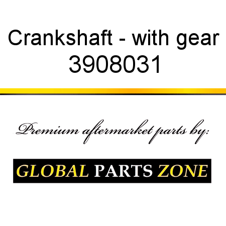 Crankshaft - with gear 3908031
