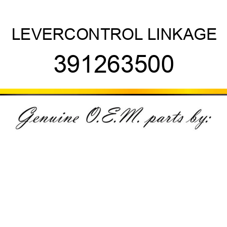 LEVER,CONTROL LINKAGE 391263500