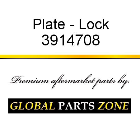 Plate - Lock 3914708