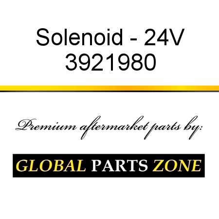 Solenoid - 24V 3921980