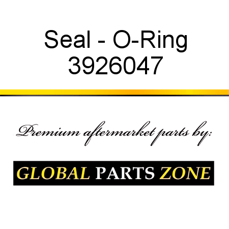 Seal - O-Ring 3926047