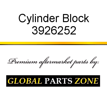 Cylinder Block 3926252