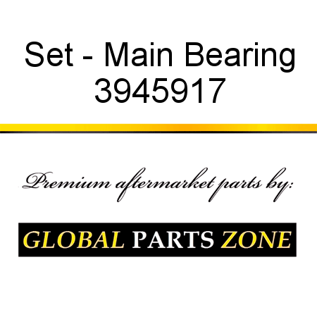 Set - Main Bearing 3945917