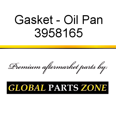 Gasket - Oil Pan 3958165