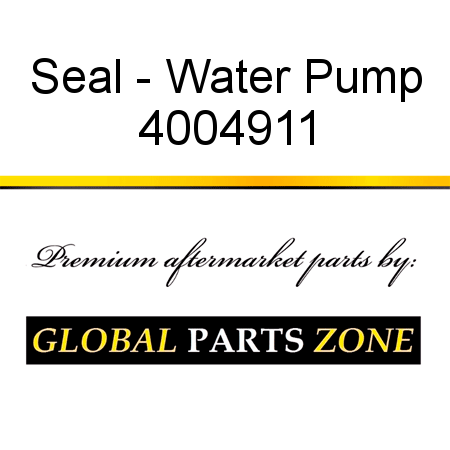 Seal - Water Pump 4004911