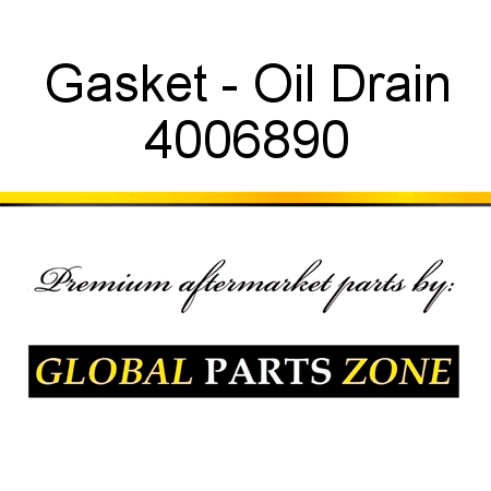 Gasket - Oil Drain 4006890